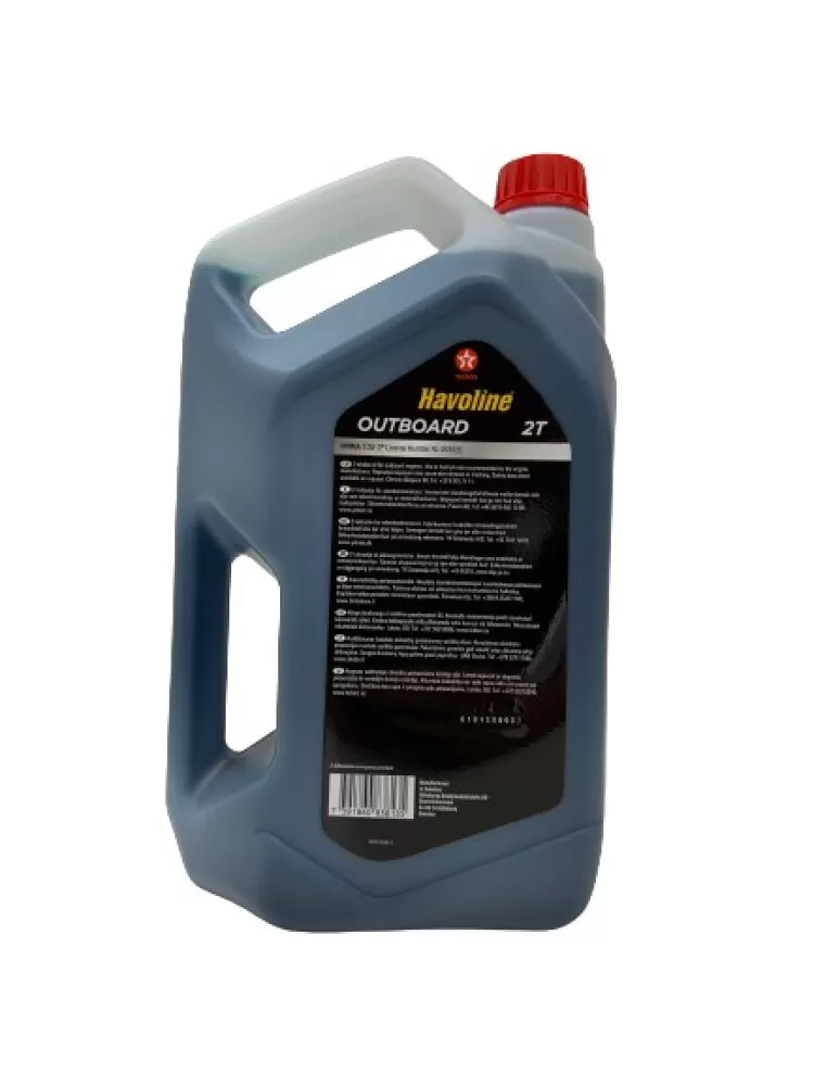 Havoline Ouboard 2T 5 Liter - bakside