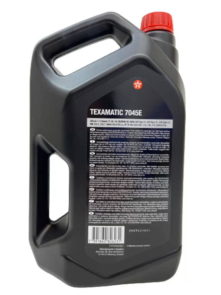 Texamatic 7045E 5 Liter - bakside