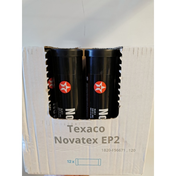 Kartong med 12 fett patroner Novatex EP 2